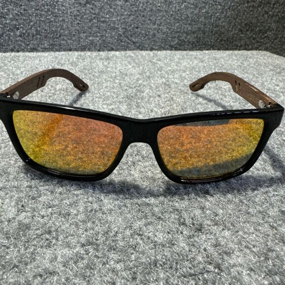 kingseven‎ sunglasses Black Frame Black Walnut - Picture 1 of 6